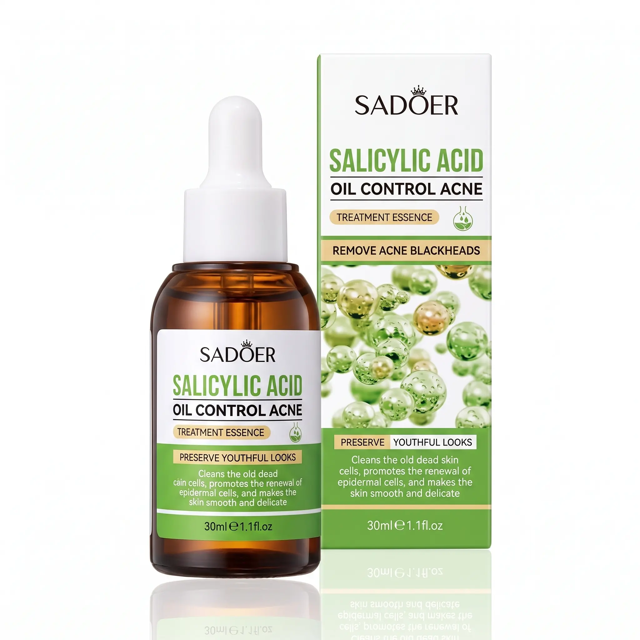 SADOER Salicylic Acid Essence – Smooth Refreshing Facial Serum for Oily , Daily Skincare, 30ml mild formula next gen care
