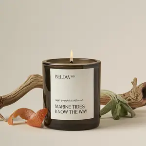 Marine Tides Know the Way - Sage, Grapefruit & Driftwood - Clean, Paraffin-Free Candle - Hand-Poured, Soy Wax