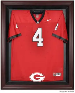 Georgia Bulldogs Mahogany Framed Logo Jersey Display Case