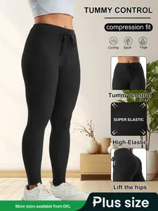Women's High Waist Casual Pants, Plus Size Wool Knit Ribbed Wide Leggings, Casual Stretch Waist, Belted Design, Adjustable Drawstring, Soft, Comfortable & Stylish, Perfect for Daily Wear