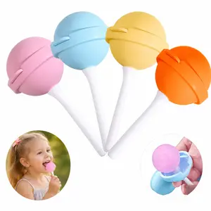 4 PCS Silicone Lollipop Popsicle Molds, BPA Free Reusable Ice Cream Molds with Sticks, DIY Homemade Freezer Treat Maker for Kids & Adults dealsforyou summerwins