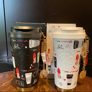 2026 Starbucks Queen Series Stainless Steel Tumbler with Metal Chain 500ml,Father's Day Gift,Graduation Gift