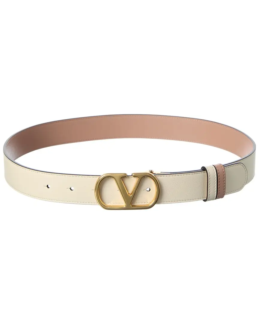Valentino VLogo Signature Reversible Leather Belt