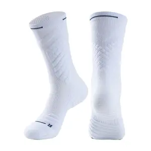 Practical basketball socks, men's mid tube socks, towel bottom, American elite socks, high top running sports long socks,Gift