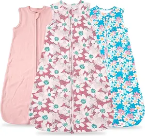 Giribet Baby Sleep Sack 100% Organic Cotton 0.5 TOG 2-Way Zipper for Newborn Essentials