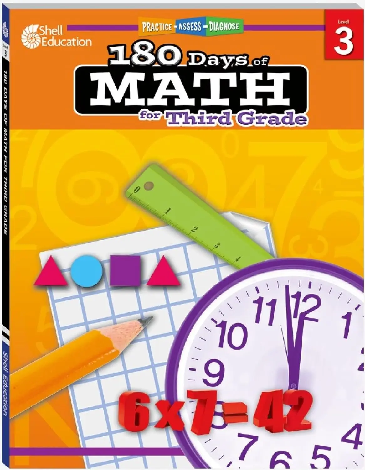 Shell Education 180 Days of Math for Third Grade