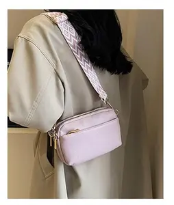 Trendy Zip Small Crossbody Camera Bag Purse for Women with Adjustable Strap Compact and Convenient Stylish Design Ideal for Daily Adventures