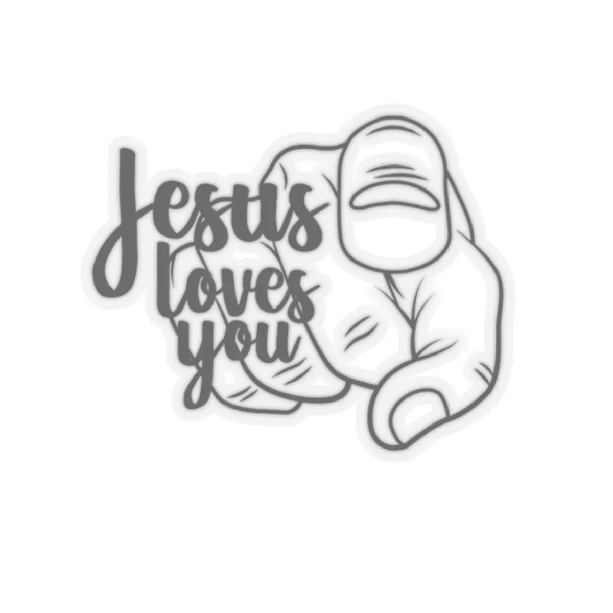 JLY Kiss-Cut Sticker Black Glossy Decorative Decor Smooth
