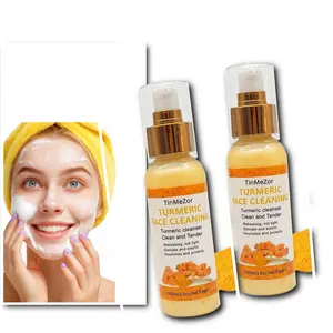Turmeric facial wash , moisture , cleaning , foaming , turmeric facial cleanser (2pcs *100 ml )