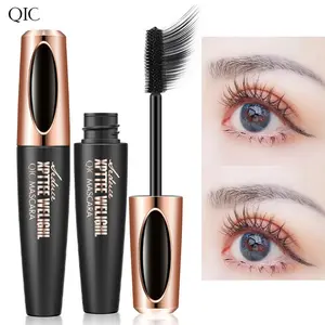 QIC Film Power Volumizing 4D Mascara Waterproof Curling Dense Lengthening Smudge-proof Mascara Factory Goods Makeup Wholesale