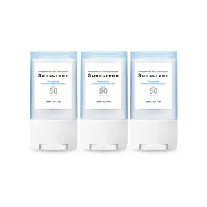 3 in 1 Centella Sun Stick, 3 Boxes Portable Waterproof & Sweatproof Moisturizing Sun Care Stick, Suitable for Men and Women