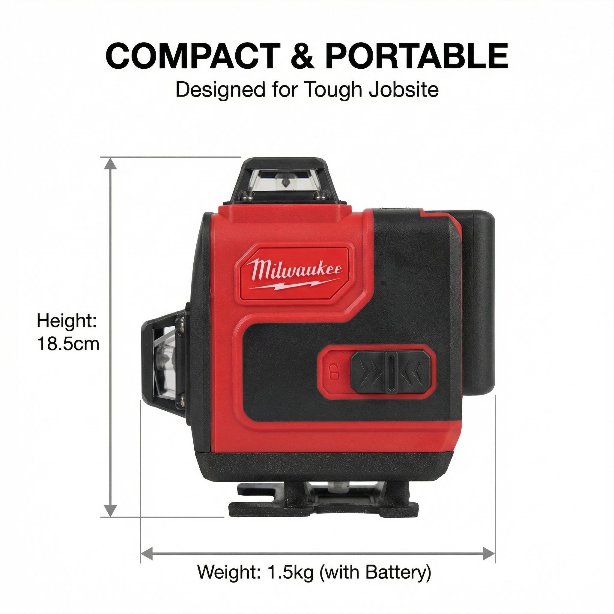 Milwaukee 16 Line Cross Laser Level For Construction