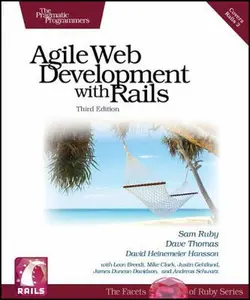 USED-Agile Web Development with Rails, Third Edition by Sam Ruby (Paperback)