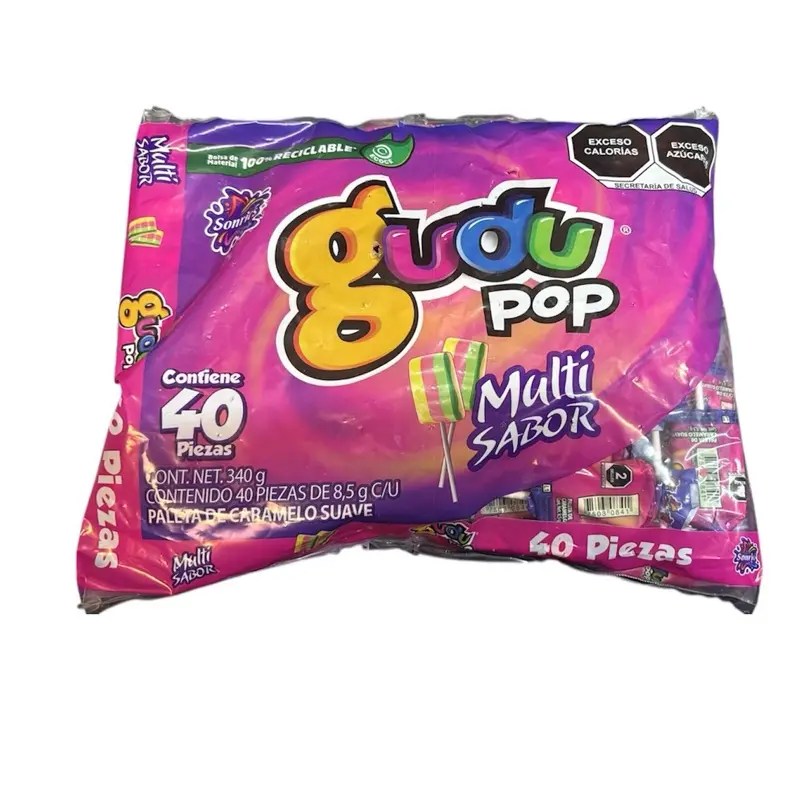 Gudu Pop Paletas - Taffy Mexican Lollipops Snack Candy