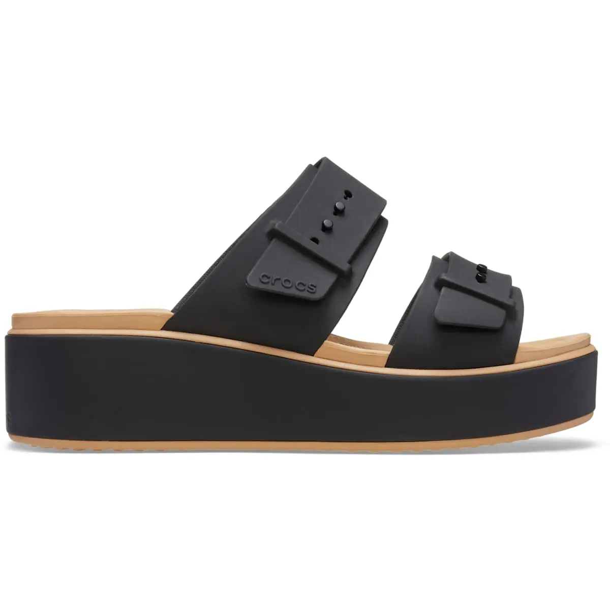 Crocs Women's Brooklyn Buckle Low Wedges Platform Sandals Crocs Women's Brooklyn Buckle Low Wedges Platform Sandals