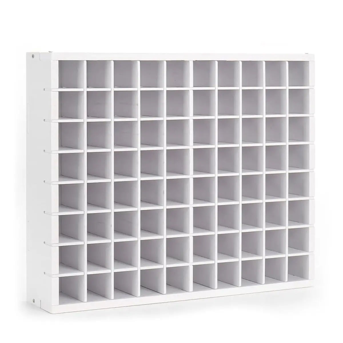80 Grids Paint Organizer Storage Rack - Wall-Mountable Craft Paint Holder, Stand for 2 Oz Acrylic Craft Paints