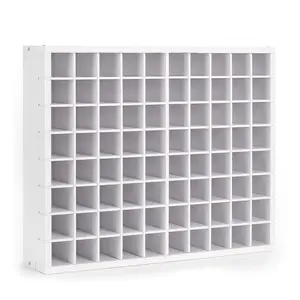 80 Grids Paint Organizer Storage Rack - Wall-Mountable Craft Paint Holder, Stand for 2 Oz Acrylic Craft Paints