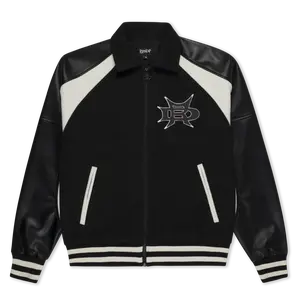 Luther Leather Jacket (Black / Sand)