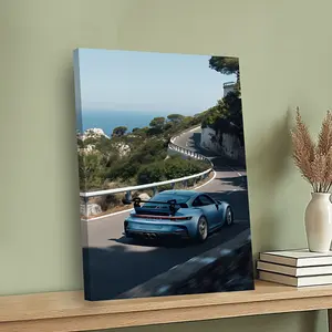 2D canvas art, 2D canvas art, 2D canvas art.1 piece framed 2D canvas art depicting a car driving on a road.It is very suitable for decorating the walls of offices, cafes, homes, living rooms, bedrooms, classrooms, or kitchens.It is a beautiful gift ide