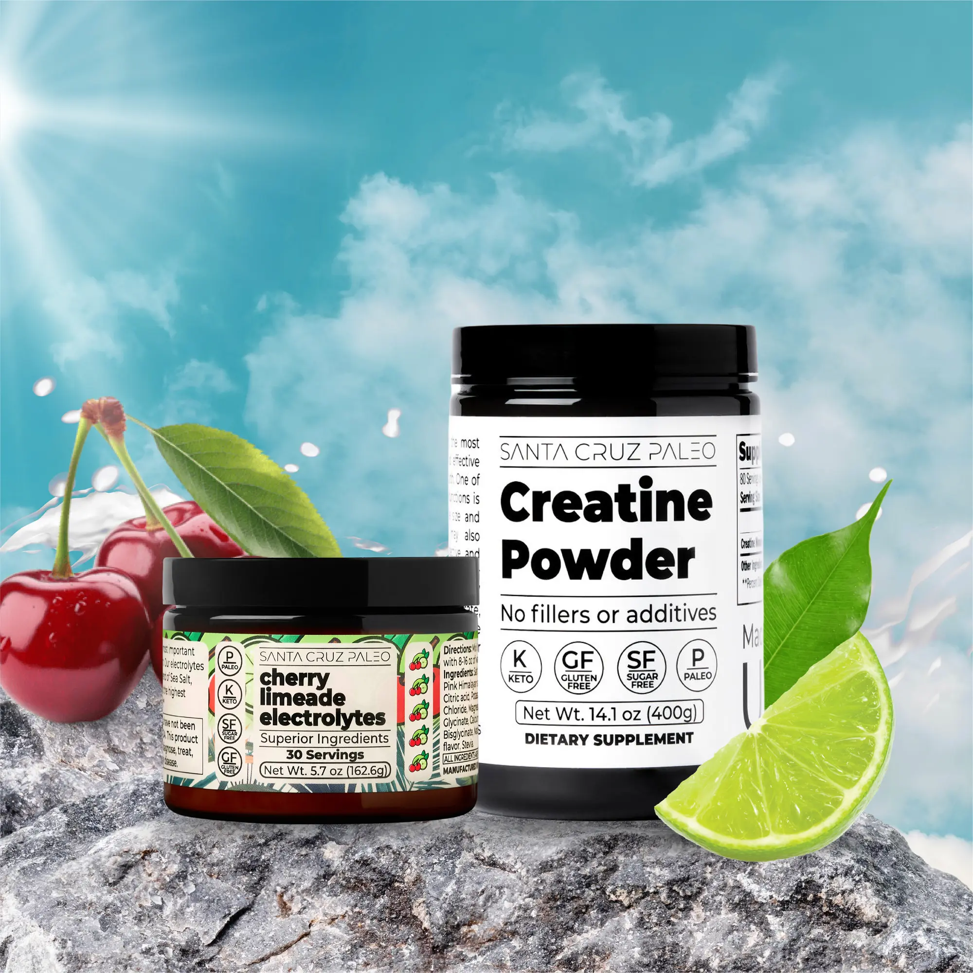 Creatine Powder + Cherry Limeade Electrolytes
