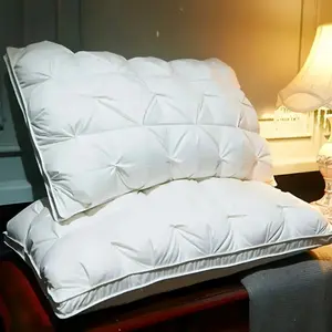 2pcs Vintage-Inspired 3D Bread Pillow for Neck Support - Fluffy, Down Alternative Filling, Machine Washable Polyester Cover - Ideal for All Seasons & Home