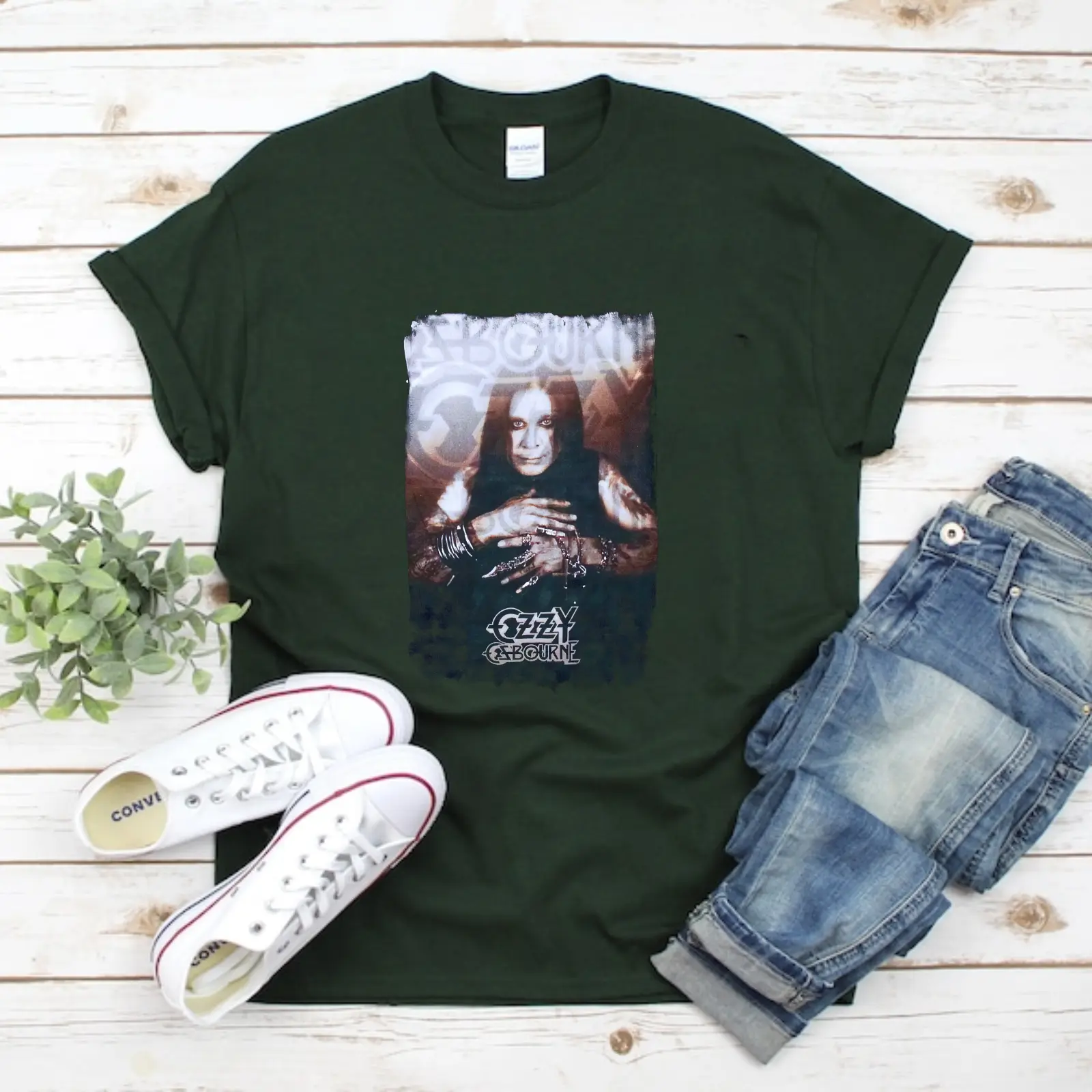Ozzy Osbourne T-shirt, Ozzy Osbourne All The Jewelry Heavy Metal 