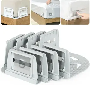 VOOWO Bed Sheet Holders For Corners - Bed Lock Sheet Holder Keep Sheets Firm & Tight, Heavy Duty Fitted Sheets Corner Holders, Mattress Corner Clips Bedsheet Gripper For King Queen Size Beds, Set of 4
