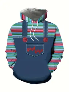 Hooded Sweater Men's Costume - Halloween Cosplay Pullover, Casual Everyday, Gift for Friends