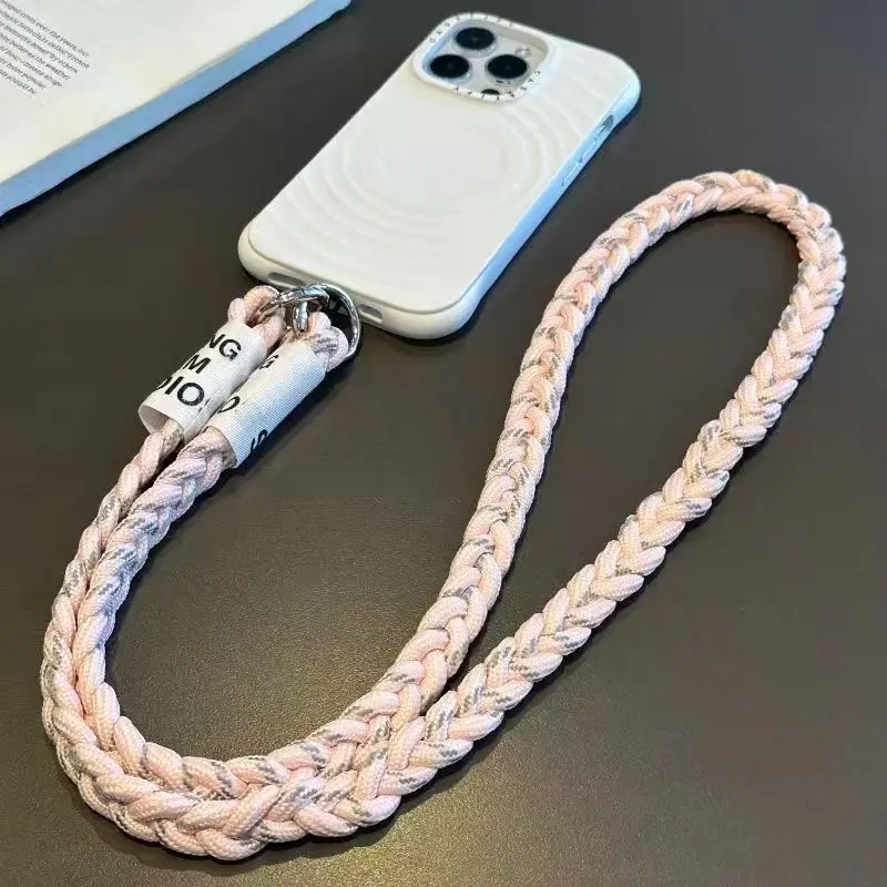 Universal Woven Mobile Phone Lanyard, Portable Braided Cellphone Strap, Outdoor Sports Mobile Phone Anti Loss Lanyard, Phone Accessories, Phone Sling, Cell Phone Charm, Mobile Phone Accessory, Adjustable Phone Strap