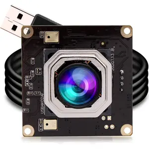 4K USB Camera Module Autofocus w/Microphone  Mini USB2.0 Webcam Board 8mp Industrial Lightburn Camera IMX415 Audio Video Webcamera