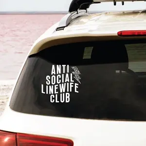 Anti Social LineWife Club Decal