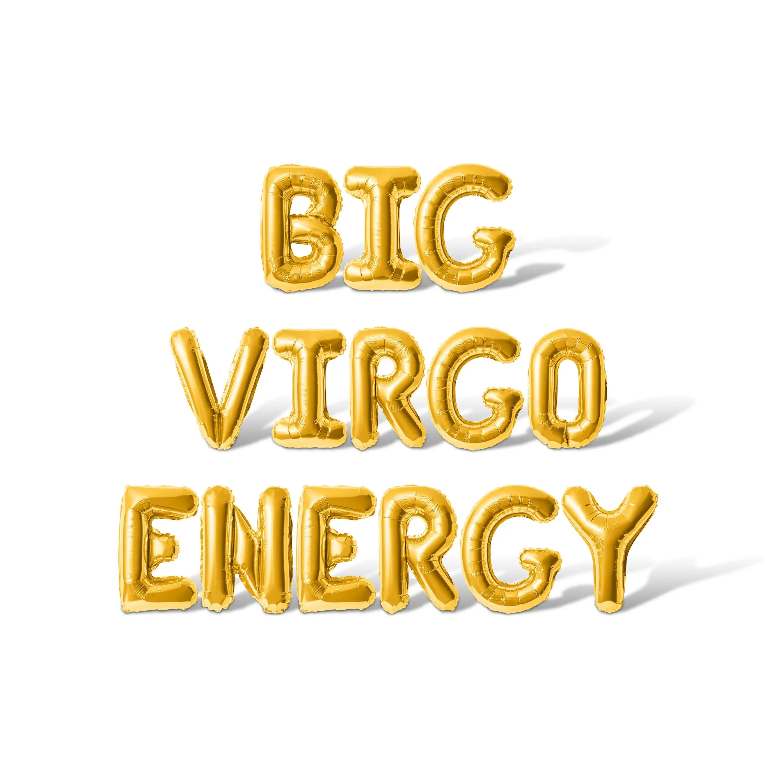 Letter Balloons - BIG VIRGO ENERGY 16" Inch Alphabet Letters Foil Mylar Balloon Birthday Party Banner