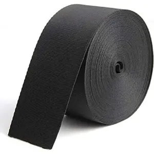 10 Yard 2 Inch Black Durable Flat Nylon Webbing Strap, Ideal for Outdoor and DIY Repair