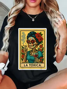 100% Cotton Spanish-Mexican Bingo Card Gifts Toxica Gifts - La Toxica T-Shirt