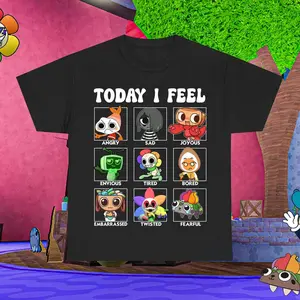 Youth & Adult Gaming Dandy’s World Today i feel tee, Dandy's World Sprout, Dandy's Pebble T-Shirt, birthday Tee, Dandy's World gift, Dandy's World tee