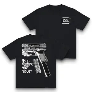 In Glock We Trust Street Style T-Shirt |     100% Cotton Graphic Tee |     Trendy Unisex Streetwear for Edgy Fashion Lovers
