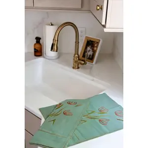 Cinderflower 'Embroidered' Tea Towels (Set of 2)