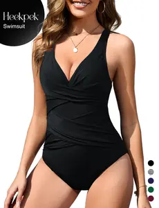 Women's Smart Sculpt Shaping Swimsuit Cut Out Slimming Swimwear One Piece Tummy Tucking Bathing Suit #summertok