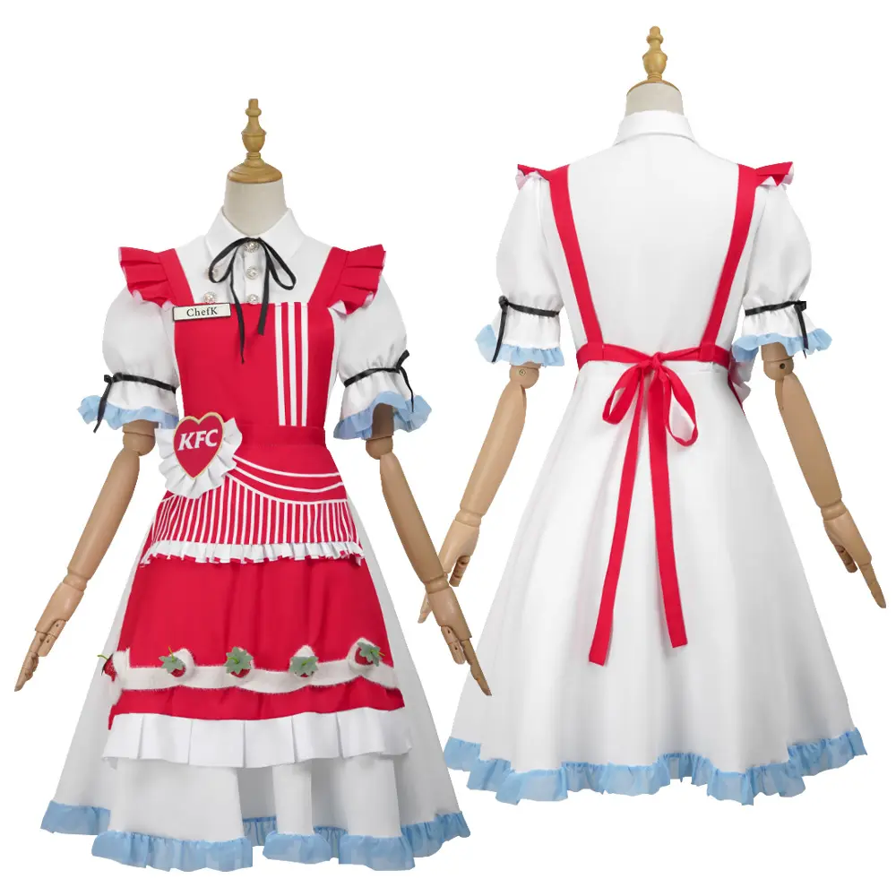 Women‘s Fisher Girl Cosplay Costume KFC Collaboration Outfit