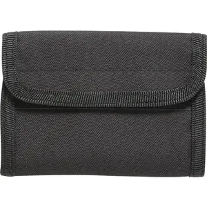 Black - Military Tactical Deluxe Tri-Fold ID Wallet