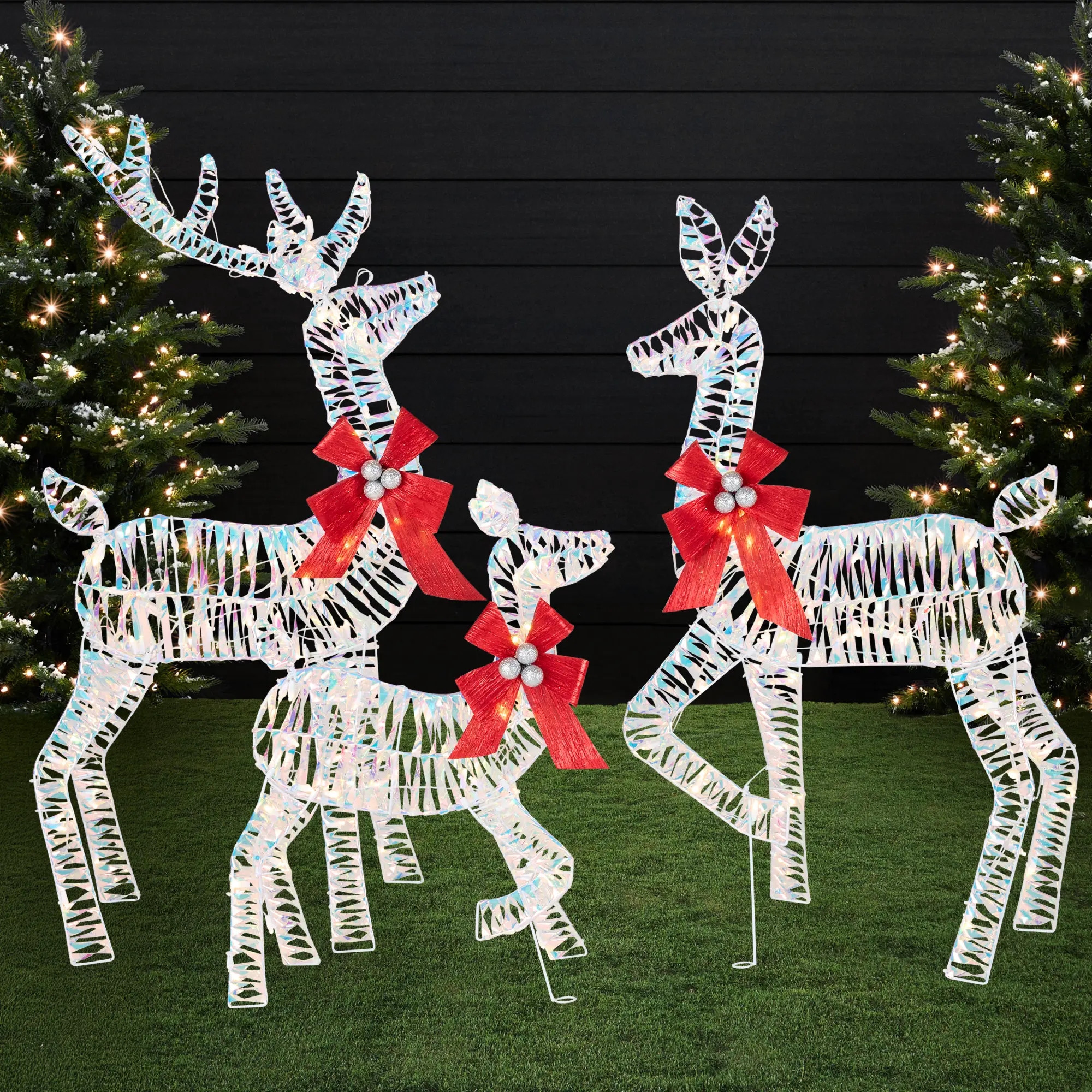 Best Choice Products 3-Piece 2D Deer Family Set, Lighted Christmas Outdoor Decoration w/ 175 Lights, Stakes Best Choice Products 3-Piece 2D Deer Family Set, Lighted Christmas Outdoor Decoration w/ 175 Lights, Stakes