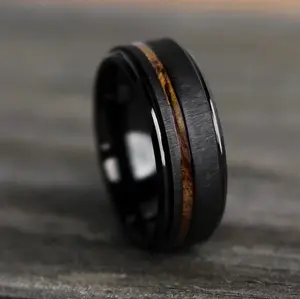 The Titan Ring - Titan Diamond #1 Men's Wedding Ring Brand. 65% OFF Valentines Day Sale! High quality, unique materials made of Wood, Meteorite, and Gold. Gift for Men, Boyfriend, Husband. Handmade Luxury Jewelry for Men. Men's Wedding Engagement Rings