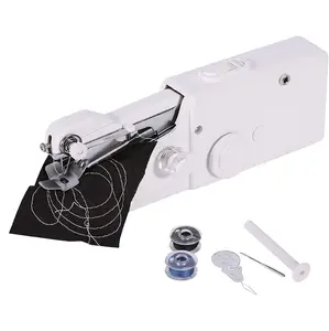 Portable Compact Sewing Machine Handheld Electric Tool for Beginners DIY Clothes Crafts Curtains Fabrics User-Friendly Design