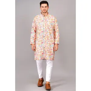 Men kurta with elaborate floral embroidery| Men Traditional Wear
