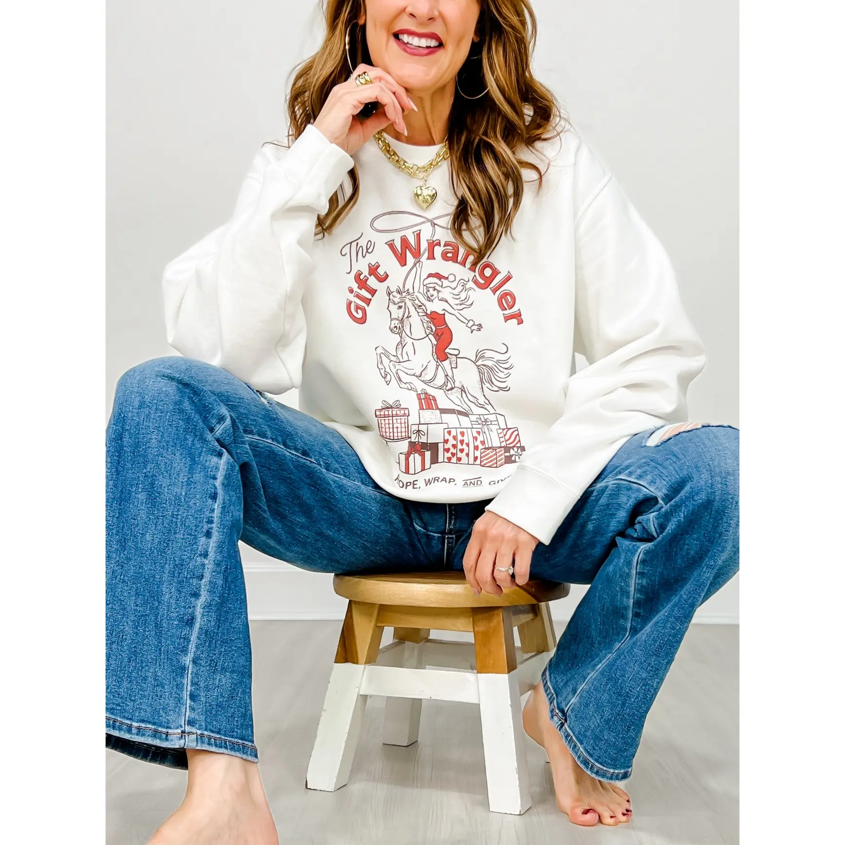 The Gift Wrangler Graphic Sweatshirt