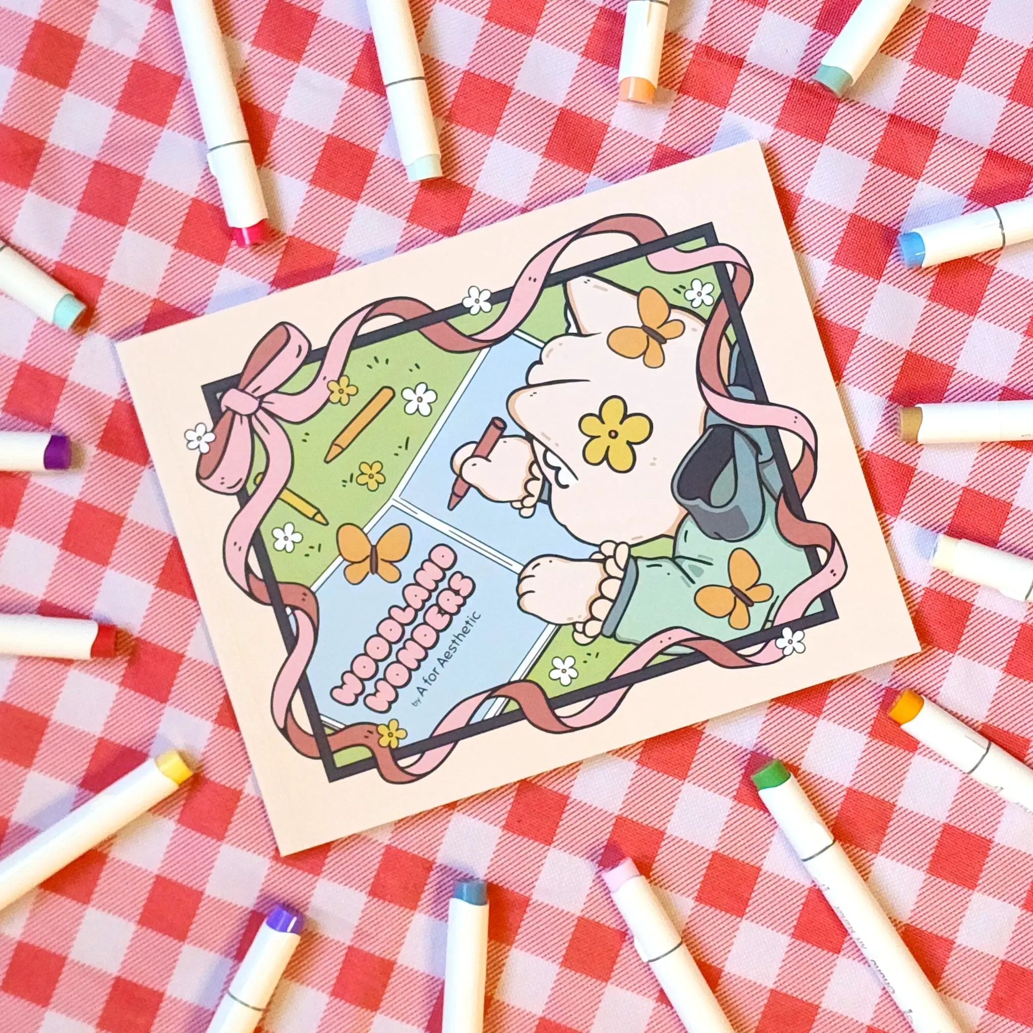 Woodland Wonders Coloring Book - Tear Off Cardstock Pages - Cute Animals - Coloring for Adults & Kids