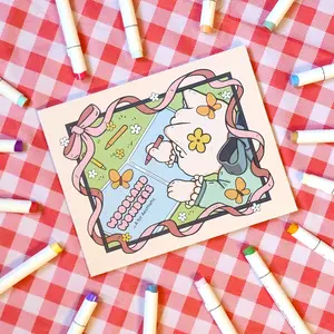 Woodland Wonders Coloring Book - Tear Off Cardstock Pages - Cute Animals - Coloring for Adults & Kids