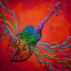 Violin - Painting