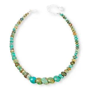 Mine Finds by Jay King Sterling Silver Sacred Cloud Mtn. Turquoise 18" Necklace