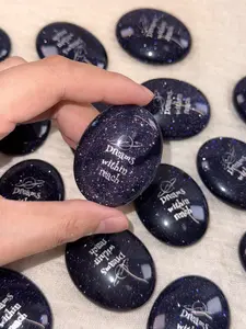 Original design blue sandstone Healing Mindfulness Meditation Stone Home decorations Dream within reach